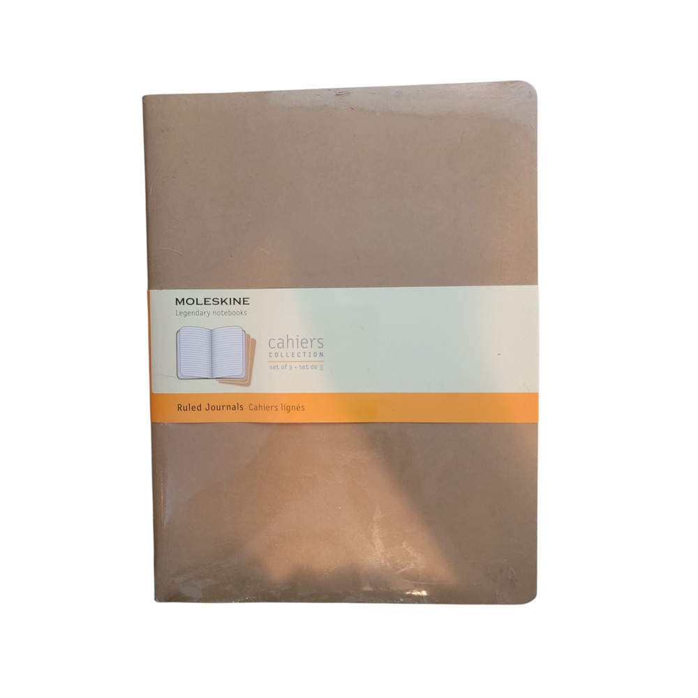 Moleskine Cahiers Collection‎ Set of 3 Ruled Journals 19x25cm Kraft Paper